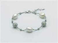 Bracciale Miluna Donna Giochi di perle in Argento Perla PBR3079 - PBR3079